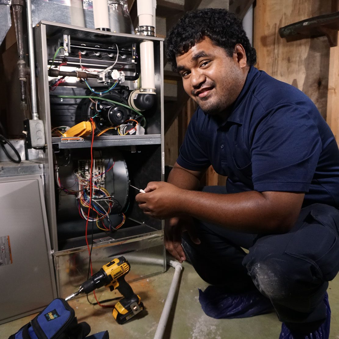 HVAC service technician